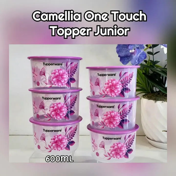 🔥READY STOCK🔥 Original Tupperware Camellia One Touch Topper Junior (1) 600ml