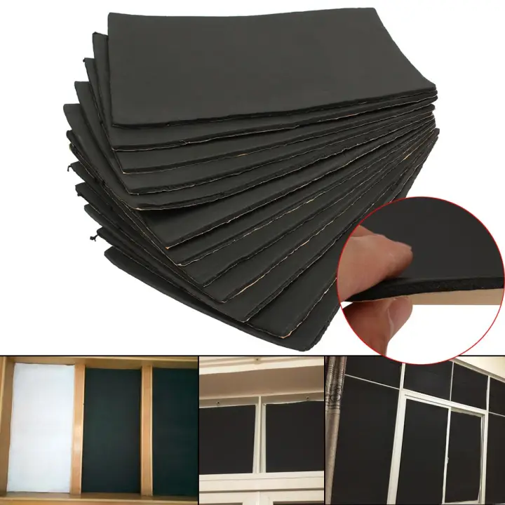 12 Sheets Permium Car Auto Van Sound Proofing Deadening Insulation 10mm Closed Cell Foam -