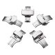 Automatic Double New Click Butterfly Buckle Watch Push Button Fold Deployment Watchband Clasp Strap Buckles 18mm - Silver 18mm. 