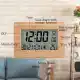 [LAZCHOICE] Atomic Clock LCD Digital Calendar Alarm Day Clock Dual Alarm Color with Snooze Big Size Number Multifunction Temperature Table Clocks with Thermometer (Standard). 
