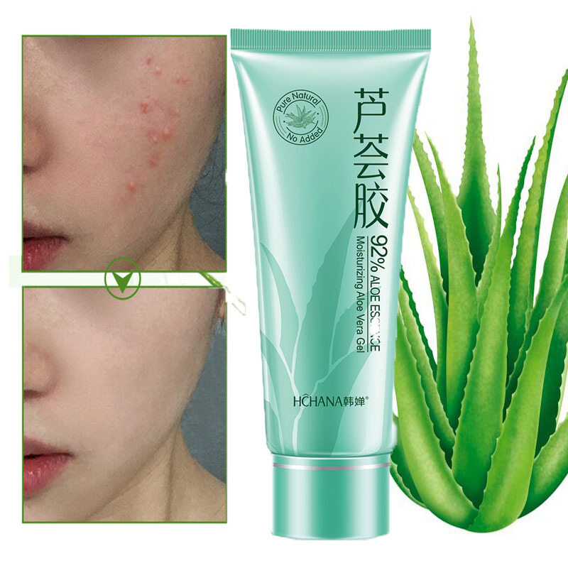 Gambar ?BUY 2 GET GIFT?Hydrating Aloe Vera gel Deeply moisturize Whitening Firm skin Brighten skin colour Flexible Repair damaged skin Aloe Vera gel 40g