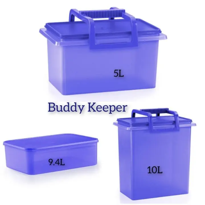 Tupperware Buddy Keeper with Handle Set of 3 - 5.0L / 10.0L / 9.4L