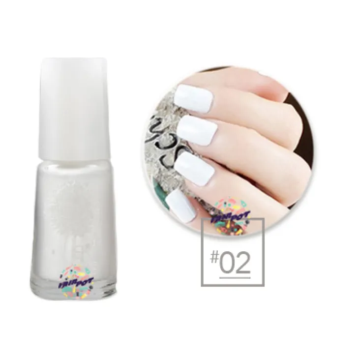 Nail Polish Peel Off Bk White Cream 02 Lazada