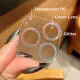 CrashStar HD Glitter Diamond Full Cover Lens Camera Film For iPhone 16 15 14 Pro Max Plus 13 Pro Max 12 Mini 11 Pro Max Colorful Rainbow Bling Transparent Lens Protection Anti-drop Lens Sticker Tempered Glass Film Screen Protector Top Seller. 