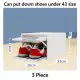 Stackable Shoe Storage box - Plastic Shoe Organizer and Container with Sliding Tray comes boxes for Shoes and Sneaker with Clear Front Lids for Easy Push and Pull. 