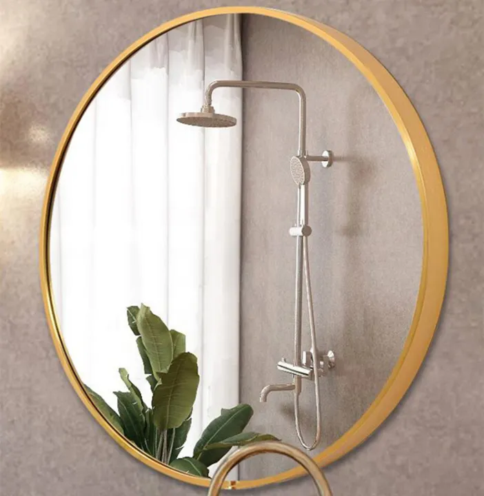 40cm Gold Black Rose Brushed, Rose Gold Framed Bathroom Mirror