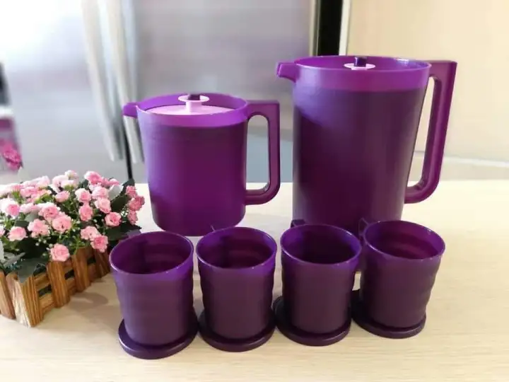Tupperware Purple Royale Pitcher-Mug Set