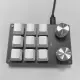 Macro Gaming Keyboard Knob 9 Key 2 Knob Programming One-handed Mechanical Keypad. 