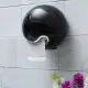 Bathroom Ball Shaped Face Emoji Wall Mounted Tissue Holder Toilet Roll Paper Box - Black. 