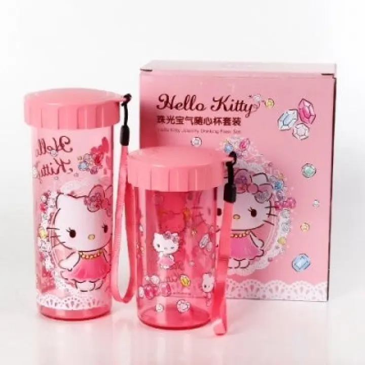 Tupperware Hello Kitty Tumbler Bottle 430ml & 310ml Gift Box Set