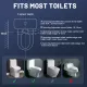 SAMODRA Ultra-Slim Bidet Attachment Non-Electric Dual Nozzle (Female & Rear Wash)Chrome Spin Button Fresh Water Bidet Toilet Seat Attachment with Brass Inlet. 