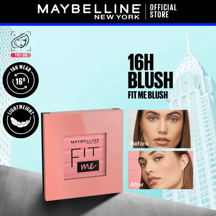 Maybelline Fit Me Blush – 16H Longwear, Natural-Looking Color with a Lightweight, Blendable, Smooth Finish