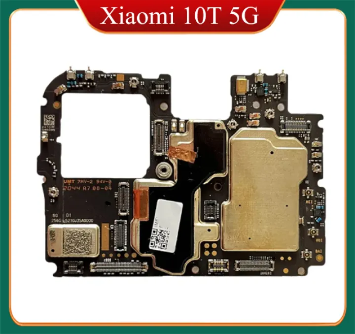 128GB Mainboard MB For Xiaomi 10T 5G Motherboard Original Unlocked Main Board with Global MIUI System Support Update