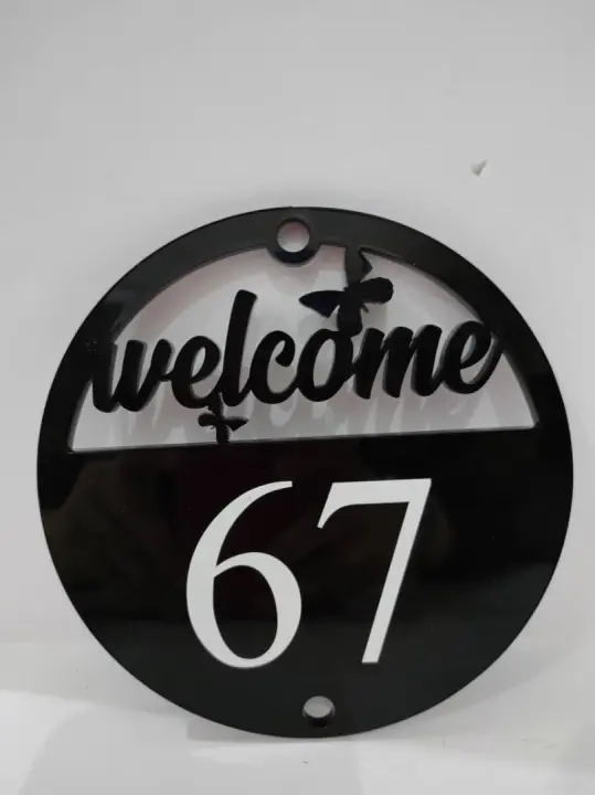 Papan Tanda Murah Papan Tanda Eksklusif No Plat Rumah No Rumah Alamat Rumah Signage Home Lazada