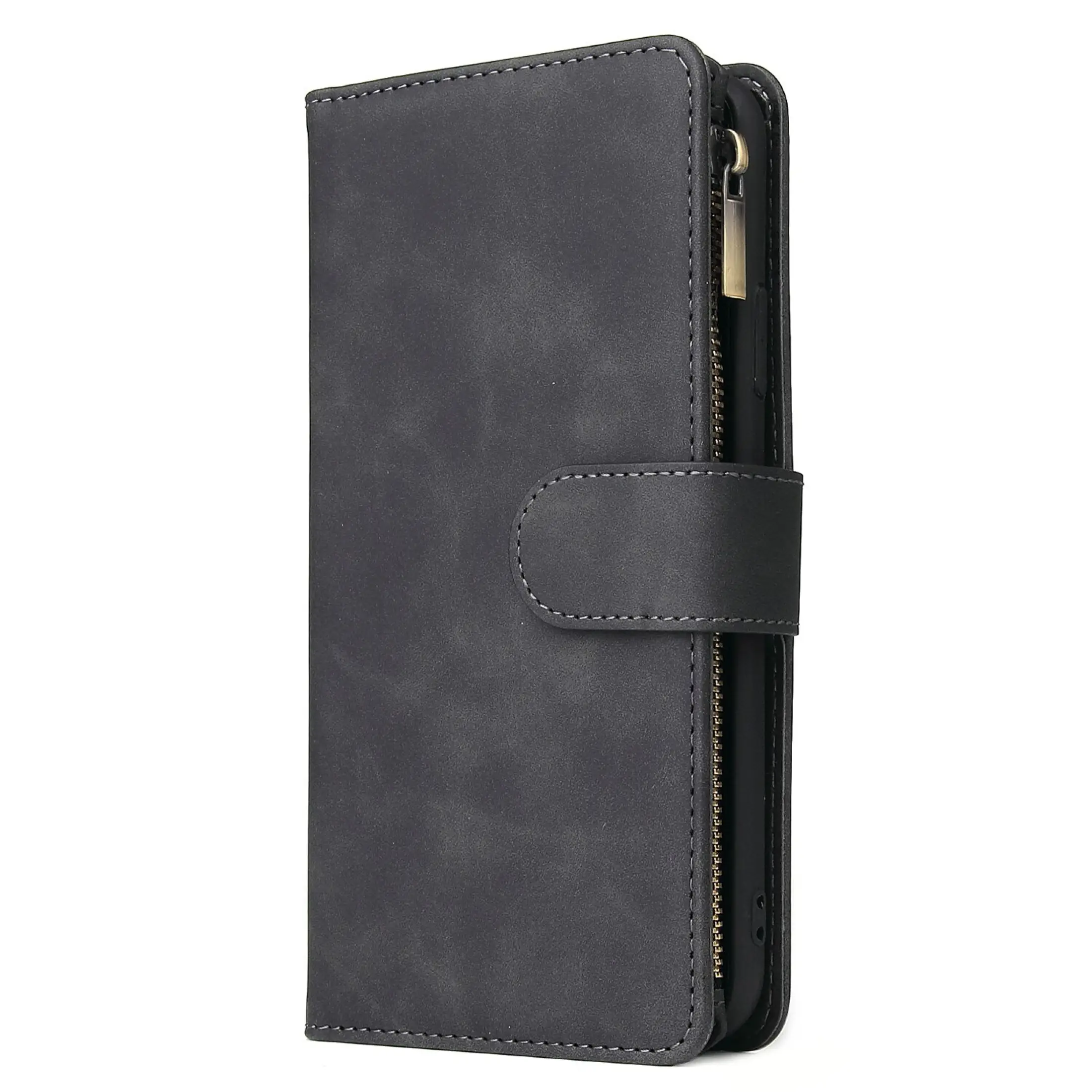 Kisscase For Iphone 12 11 Pro Max Mini X Xr Xs 7 8 Plus Zipper Wallet Leather Case Card Slot Flip Stand Cover Mobile Phone Case Lazada Singapore