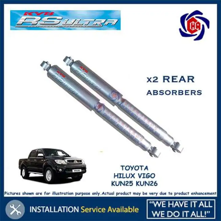 Toyota Hilux Vigo Kun25 Kun26 Rear Shock Absorber Kyb Rs Ultra Heavy Duty Kayaba Belakang Pair 2pcs Lazada