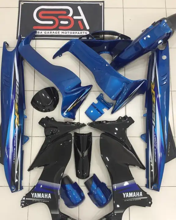 Coverset Bodyset Original Yamaha 100 Hly 125zr Biru Skala With Spoiler Inner Hong Leong Yamaha Free Emblem Selagi Ada Stok Sticker Siap Tampal Moritaka Lazada