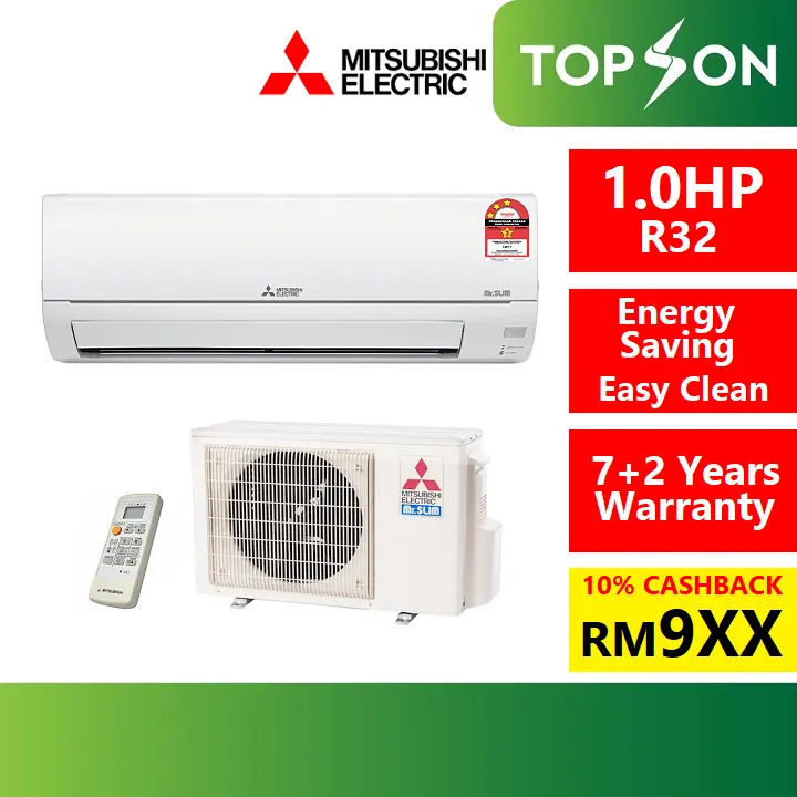 Mitsubishi Electric 1hp Aircond Ms Jr10vf Air Conditioner 1 0hp Lazada