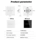 Smart life app WiFi + 433MHZ Touch Switch Neutral & No Neutral 2 in 1 Home Wall Button for TUYA Alexa and Google Home. 
