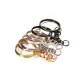 St.kunkka 10pcs/pack DIY Key Ring Keychain Ring With Short Chain Jump Ring. 