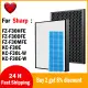 for Sharp FZ-F30HFE FZ-F30DFE FZ-F30MFE KCF30LW KCF30EW Air Purifier Replacement Activated Carbon Filter KC-F30E KC-F30L-W. 