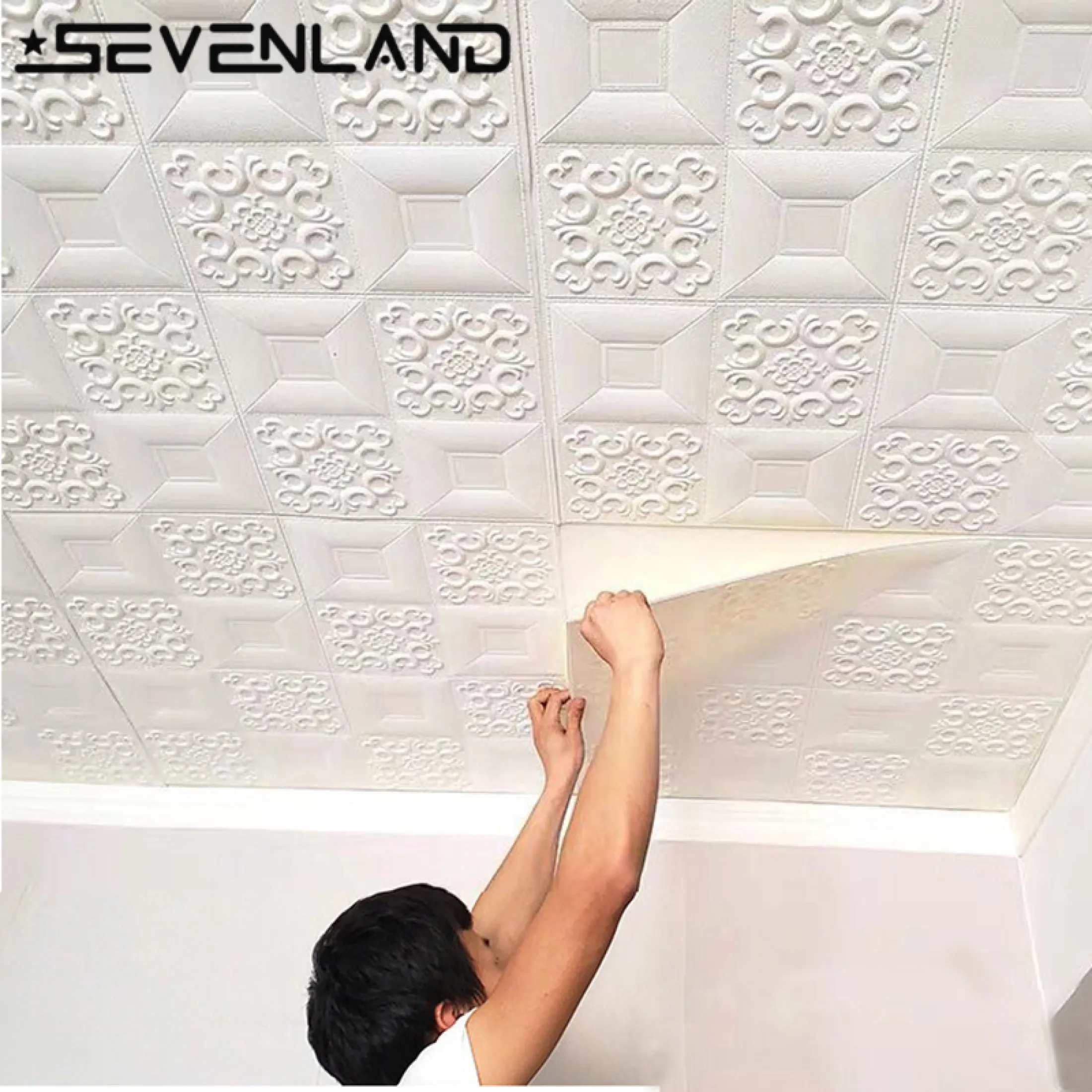 Sevenland 1pc 35x35cm PE Foam 3D Wall ...