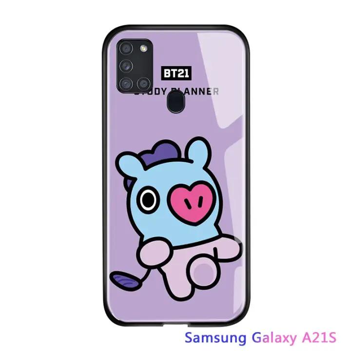 Ucuc For Samsung Galaxy 1s Cases New 1s Glass Handphone Case Cartoon For Girls Cute For Girls Boys Cooky Van Doll Glass Case Cover Lazada