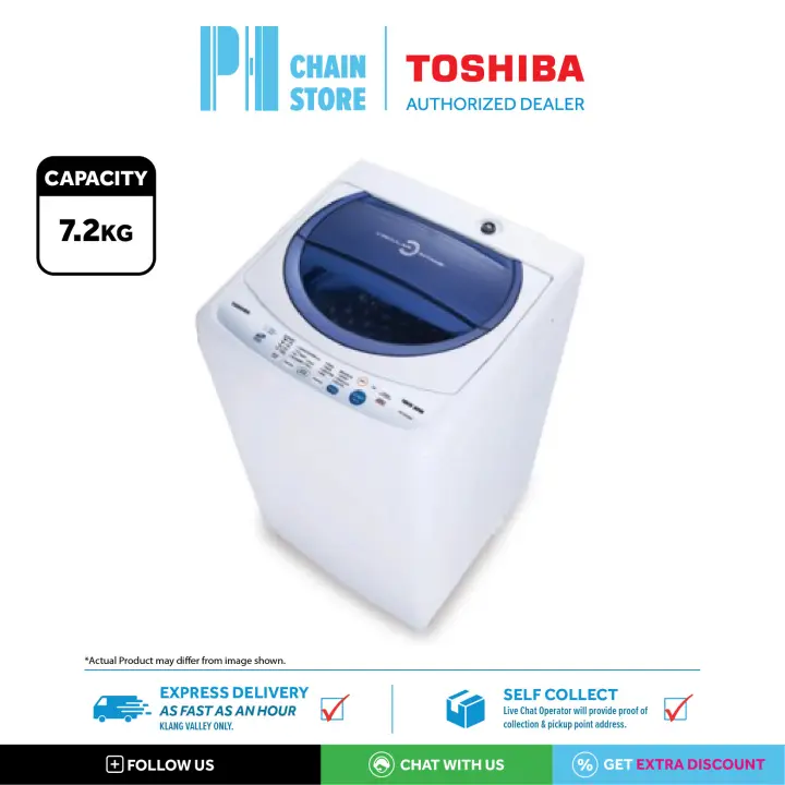 Delivery For Kl Sgr Only Toshiba Aw F820sm Wb Awf820sm 7 2kg Top Load Fully Auto Washer Washing Machine Lazada