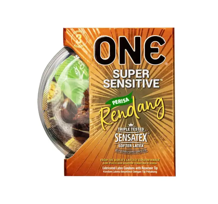 One Condom Kondom Super Sensitive Rendang 3 Pcs Lazada