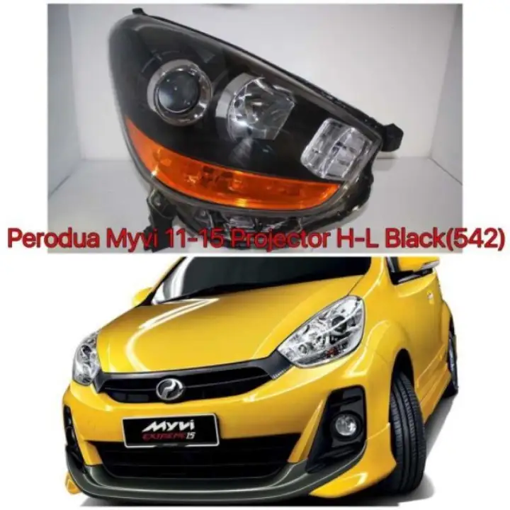 Myvi Lagi Best Drl Head Lamp Projector Light Bar Lazada