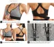 Adjustable Front Zipper Sports Bra Shockproof No Steel Ring Women Vest Yoga Cross Back Underwear. 