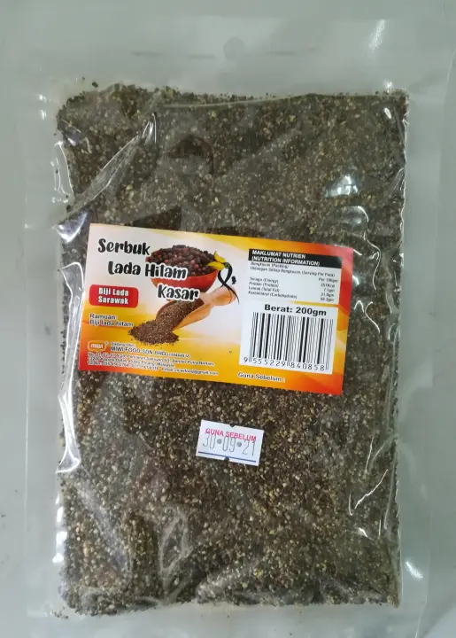 Miwi Serbuk Lada Hitam Kasar 200g Lazada