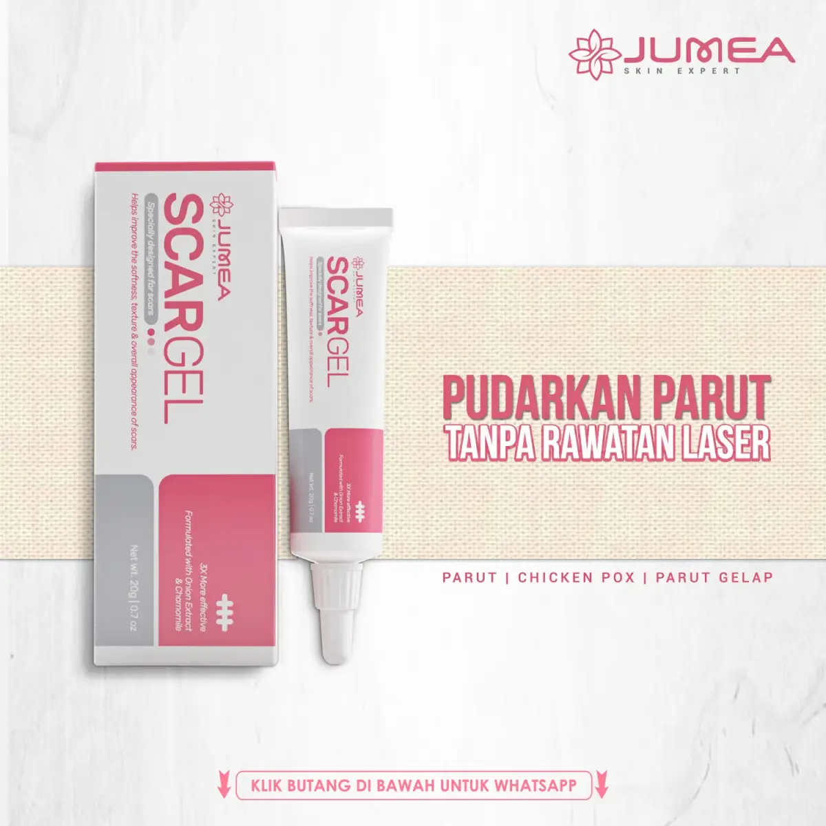 Set Jimat 3 Pc Produk Hilangkan Parut Jumea Scargel Hilangkan Parut Jerawat Parut Luka Lama Baru Parut Jeragat Parut Besar Kecil Lazada