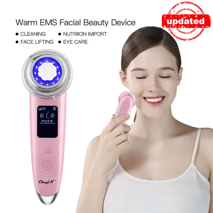 CkeyiN Rechargeable Face Massager Heating Skin Tightening Machine Anti  Aging Device with 4 Modes for Wrinkle Remover Skin Care Beauty MR554 |  Lazada