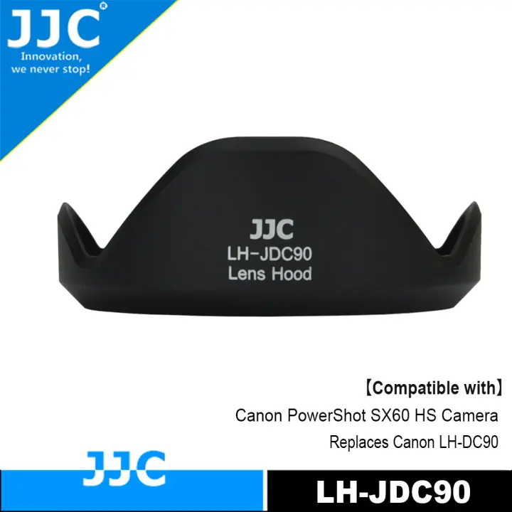 JJC Lens Hood Shade For CANON PowerShot SX60 HS Camera Replaces Canon LH-DC90