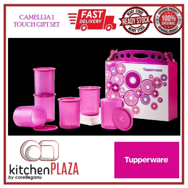 TUPPERWARE Camellia One Touch Gift Set (6) 1.25L