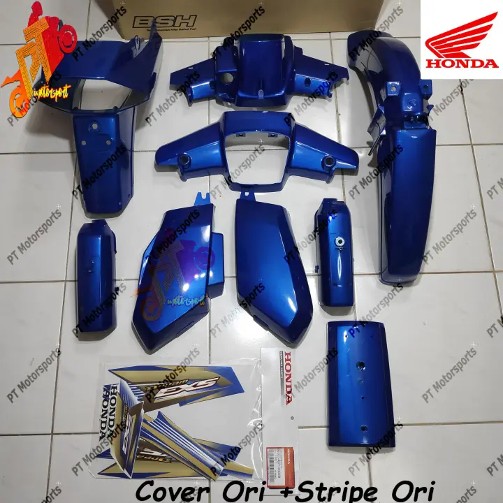Honda Bsh Cover Set Ex5 Dream Original Stripe Sticker Original Black Purple Blue Red Gray Gold Lazada