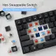 RK100 RK860 Hotswappable Keyboard Bluetooth Wireless 2.4G 3 Mode RK100 Mechanical Keyboard Black Blue Tea Red Switch Desktop Computer Notebook Mobile Phone Tablet. 