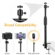 LED Panel Light Dimmable Fill Lamp With Phone Holder Stretchable Desktop Bracket Stand For Youtube Photography Lighting. 