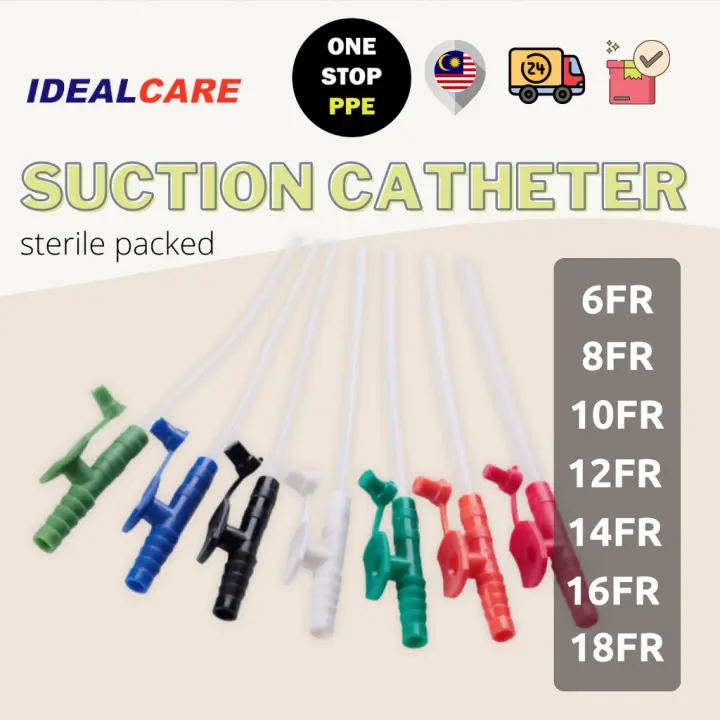 [OneStopPPE] Suction Catheter Finger Tip Control with Closure Cap (Multiple Sizes) | 1pc