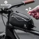 ROCKBROS Bicycle Front Tube Bag Stable Narrow Design 1.3L Capacity for MTB Road Bike Cycling Accessories. 