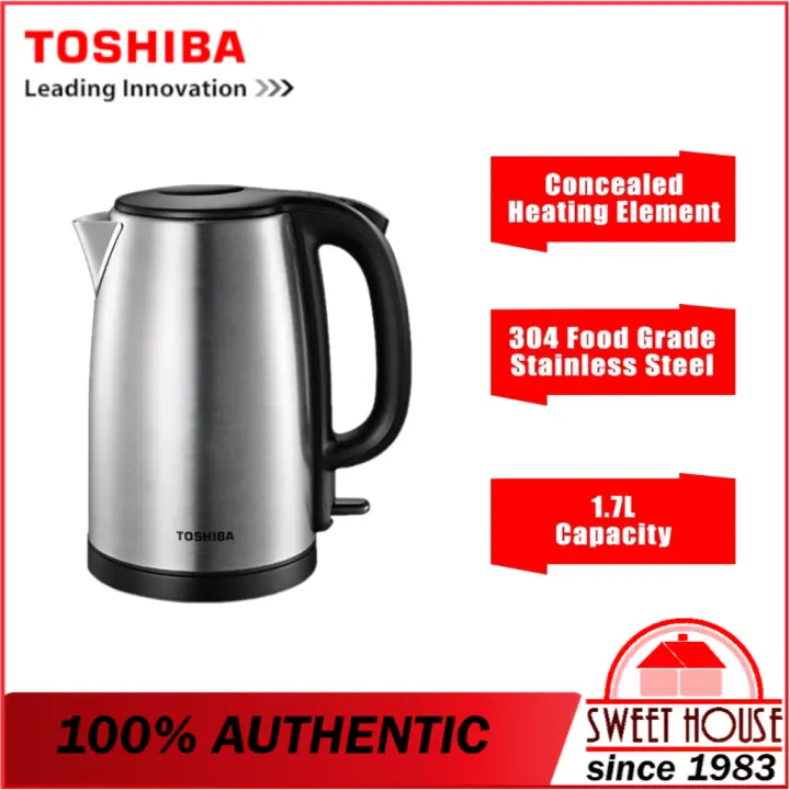 TOSHIBA Jug Kettle KT-17SH1NMY SUS304 Food Grade Stainless Steel 1.7L KT-17SH1N