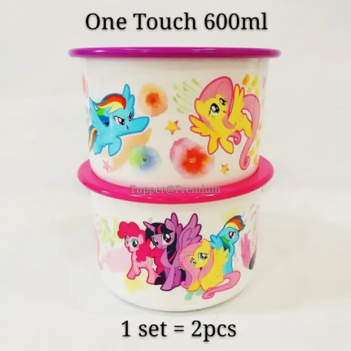 MY LITTLE PONY ONE TOUCH 2PCS SET TUPPERWARE