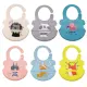 Baby Feeding Set Silicone Baby Plate Set Safe Infant Cute Silicon Bib Suction Bowl Cup Spoon Forks Feeding Set Essentials For Babies & Toddlers Children, Waterproof, Soft, Unisex. 