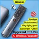 Baseus Ai Wireless Presenter Remote Control PPT Pen Rechargable Real-Time Voice Translation Dual Modes Smart Voice Recording For Notebook Laptop With USB-A And Type-C Ports. 