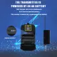 UHF Wireless Microphone Headset with Transmitter and Receiver, LED Digital Display Bodypack Transmitter Headset Mic-Matching headphones, lapel microphone, and rechargeable receiver with built-in 1/4 "teacher output, speech, interview, Vlog recording. 