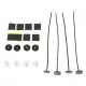 Homyl 3 Set Electric Radiator Fan Ties Straps Mounting Kit Universal Strap Tie Fans. 