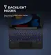 Dexnor Keyboard Case For iPad 7/8/9 10.2 inches Floating Cantilever Stand with Multi-Touch Trackpad  Wireless Bluetooth Keyboard Case. 