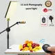 LED Panel Light Dimmable Fill Lamp With Phone Holder Stretchable Desktop Bracket Stand For Youtube Photography Lighting. 