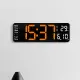 Large LED Digital Wall Clock Remote Control Temp Date Week Display Memory Table Watch Wall-mounted Dual Electronic Alarms Clocks. 